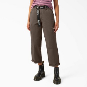 Dickies Women's Relaxed Fit Cropped Cargo Pants - 1 of 3