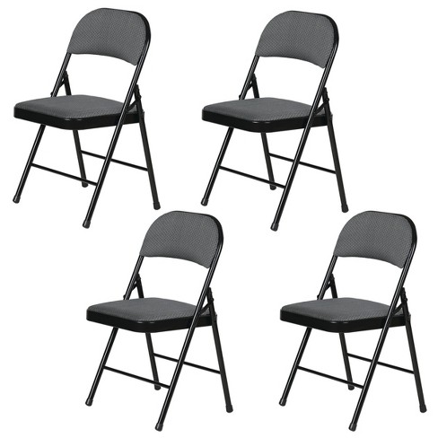 Upholstered folding chairs online with arms