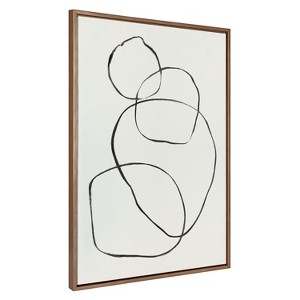 Kate and Laurel Sylvie 869 Going in Circles Framed Canvas by Teju Reval of SnazzyHues - 1 of 4