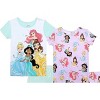 Disney Toddler Girl's Princess 4-Piece Cotton Pajama Sets - 4 of 4