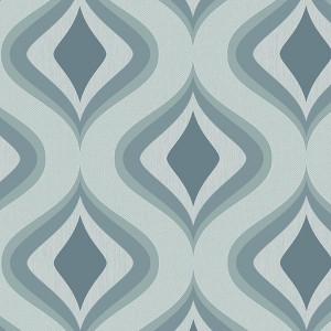 Transform Trippy Duck Egg Peel & Stick Wallpaper - 1 of 4