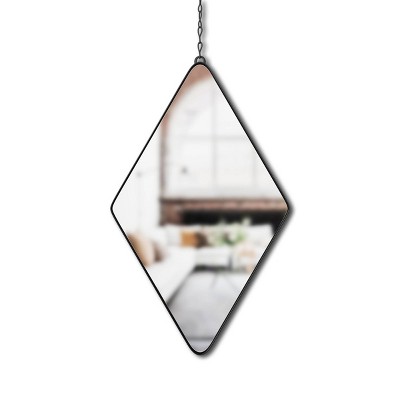 Set of 3 Dima Diamond Wall Mirror Black - Umbra