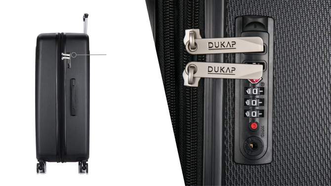 DUKAP Crypto Lightweight 3pc Hardside Luggage Set, 2 of 10, play video
