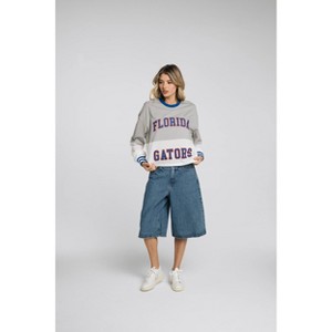 NCAA Florida Gators Women's Fashion Crew Neck Fleece Sweatshirt - 1 of 3