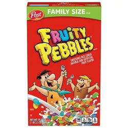 Post Fruity Pebbles Family Size Cereal - 19.5oz