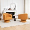 SEYNAR Mid Century Modern Velvet 360 Degree Swivel Accent Chair Set of 2 - 2 of 4