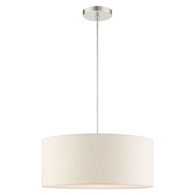 Livex Lighting Meadow 3 - Light Pendant in  Brushed Nickel