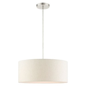 Livex Lighting Meadow 3 - Light Pendant in  Brushed Nickel - 1 of 1
