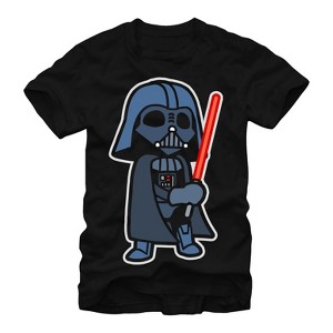 Men's Star Wars Darth Vader Cartoon T-Shirt - 1 of 4