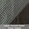 2/3 Pieces Silk Satin Quilt Set, Luxury Geometric Pattern Coverlet Set for All Seasons - NTBAY - 2 of 4