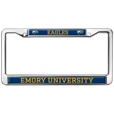 Emory University Mascot Full Size Standard License Plate Metal Frame