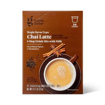 Chai Latte Naturally Flavored with other Natural Flavors Single Serve Cups - 13.12oz - Good & Gather™