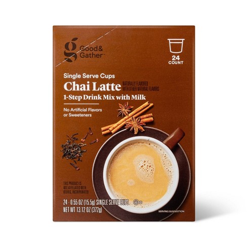 Chai Latte Naturally Flavored With Other Natural Flavors Single Serve Cups  - 13.12oz - Good & Gather™ : Target