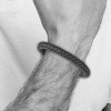 Black Bow Jewelry 7.8mm Stainless Steel Dark Gray Leather Braided Bracelet, 8.25 Inch - 3 of 4