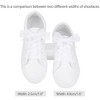 INSPIRE CHIC Sneakers Flat Snow Yarn Wide Transparent Shoe Laces 1" Width 2 Pairs - 2 of 4