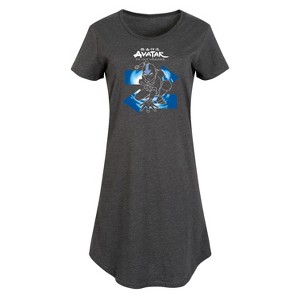 Women's - Avatar: The Last Airbender - Aang Arrows Graphic T-shirt Dress - 1 of 4