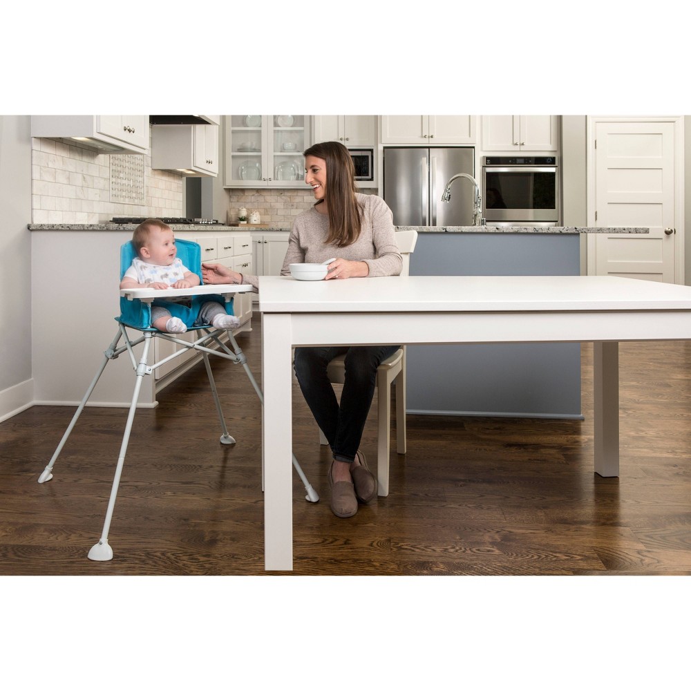 Regalo My Portable High Chair with Tray - Aqua