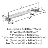 Amerock Franklin 6-5/16 Inch Center-to-Center Pull for Cabinets, Drawers, and Furniture - 4 of 4