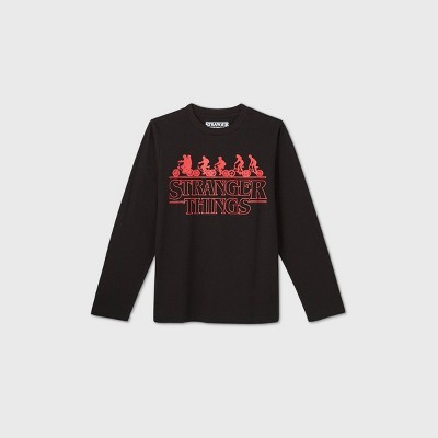 Boys Netflix Stranger Things Graphic T Shirt Black Xxl Target - stranger things t shirt roblox