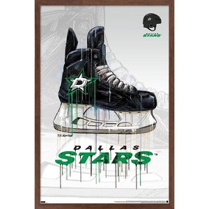 Trends International NHL Dallas Stars - Drip Skate 21 Framed Wall Poster Prints - 1 of 4