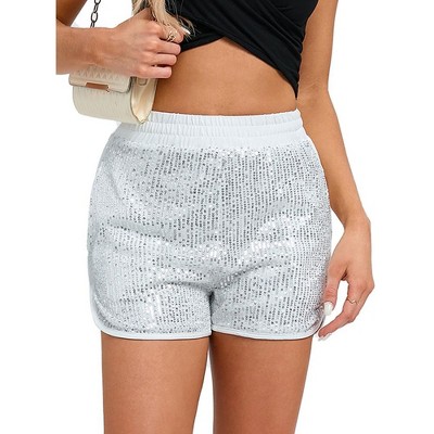 Women's Sequin Mini Short Glitter Dance Hip Skirts Sparkle Party Disco Costume