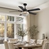 Silijoy 52-Inch Crystal Chandelier Ceiling Fan with Lights Remote and Elegant Crystal Chandelier Design (5 Blades and Remote Included) - 4 of 4