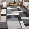 Entryway Rug Runner Rug Washable Kitchen Rug Modern Block Pattern Rugs for Bedroom Indoor Outdoor Rugs - 2 of 4