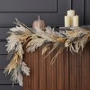 Christmas Fall Fields Bouquet with Feather and Pampas 6ft Garland - 2 of 4