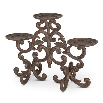 GG Collection GG Collection Acanthus 3-Light Candle Holder