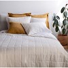 French Linen Box Stitch Quilt & Sham Set | BOKSER HOME - 4 of 4