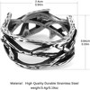 Jesus Crown of Thorns Ring - Gothic Stainless Steel Mens Pinky Ring - 4 of 4
