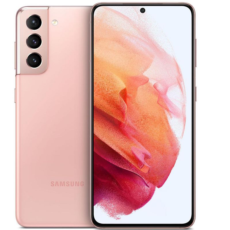 Manufacturer Refurbished Samsung Galaxy S21 5G G991U (T-Mobile Only) 128GB Phantom Pink (Grade A+), 1 of 5