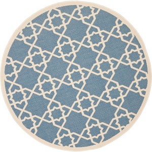 Courtyard CY6032 UV & Stain Resistant Non-Shedding Power Loomed Indoor/Outdoor Rugs - Safavieh - 1 of 4