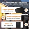 COZONY Large Package Delivery Box, Galvanized Steel Parcel Drop Box with Code Lock for Porch and Curbside - 3 of 4