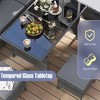 Tangkula Set of 7 Dining Furniture Set PE Rattan Sectional Sofa Set Patio Gray - 2 of 4