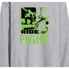 Men's - Instant Message - Ride Or Fight Skateboarding Long Sleeve Graphic T-Shirt - 2 of 4