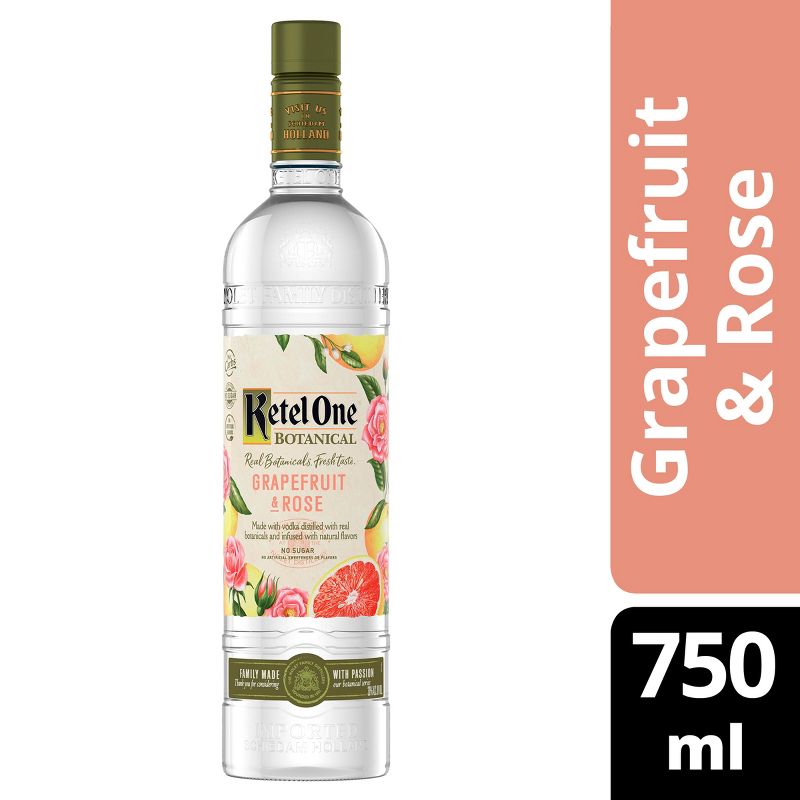 Ketel One Botanicals Grapefruit and Rose Vodka - 750ml Bottle, 1 of 10