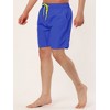 Lars Amadeus Men's Solid Beach Shorts Drawstring Surfing Mesh Lining Swimwear Board Shorts - 2 of 4