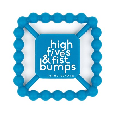 Image of Tunno Tots Silicone Teether - High Fives and Fist Bumps