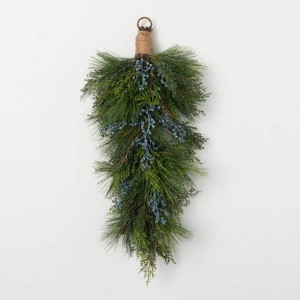 30" Artificial Juniper Swag, Green - 1 of 2