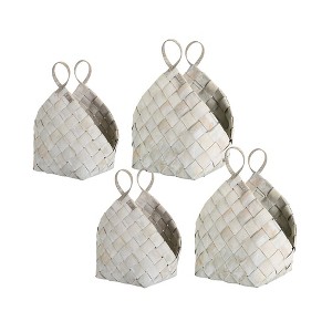 Melrose Metasequoia Wood Basket (Set of 4) - 1 of 4