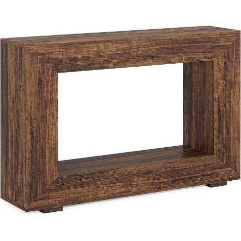 Tribesigns 47" Farmhouse Entryway Console Table, Rustic Brown : Target