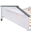 Twin Size Wood Platform Bed With House-shaped Headboard, Modern Solid Wood House Bed For Teens Bedroom - 3 of 4