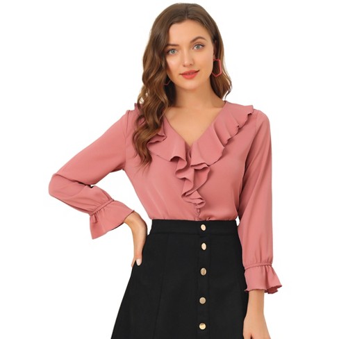 Target store ruffle blouse