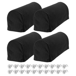 Unique Bargains Stretchy Anti-Slip Sofa Couch Armchair Covers with Pins 4 Pcs - 1 of 4