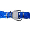Syemin Drip Irrigation 100Ft Pool Backwash Hose, Heavy Duty Water Discharge Pump Hoses for Swimming Drain Pools with Aluminum Camlock, Blue, 4"*4"*4" - 2 of 4