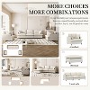 Chenille Upholstered Modular Sofa Set with Throw Pillows, 3-Seater and Armchairs - 4 of 4