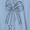 Rerun Island Men's Outline Bow Long Sleeve Graphic Cotton Sweatshirt Hoodie - 2 of 4