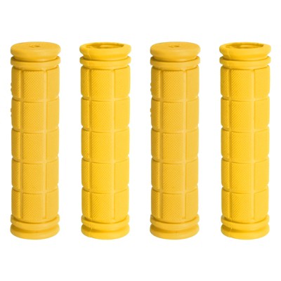 Unique Bargains Rubber Non-Slip Mushroom Bike Fit 7/8" Handlebar Grips 4.53" 4 Pairs