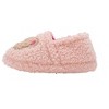 Kensie Girls’ Slippers - Cozy Kids House Slippers with Plush Fuzzy Upper and Smiley Face Patch - 3 of 4